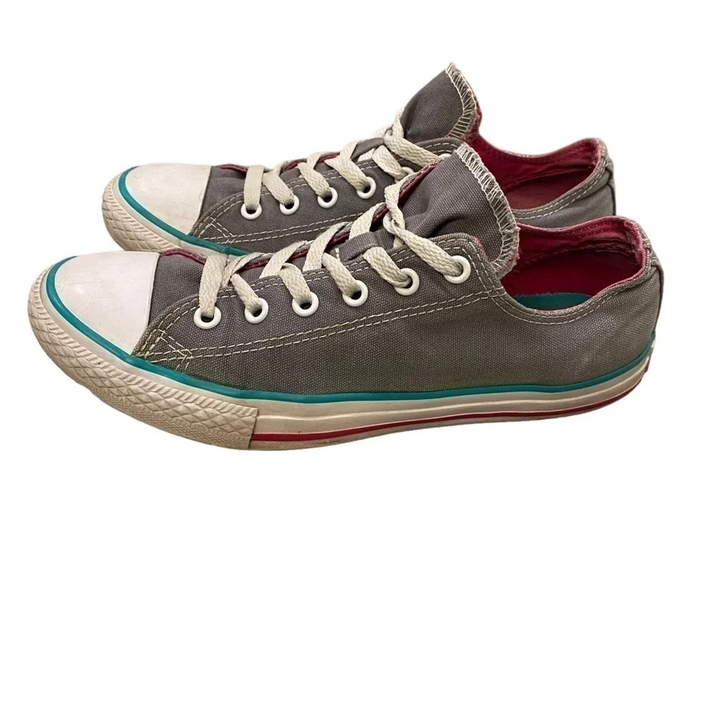 Converse Chuck Taylor All Star Girls Athletic Shoe Gray Size 5